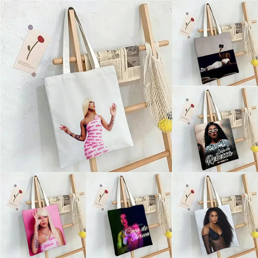 Bolsos de hombro de lona Funk Singer M-MC Rebecca, bolsos de compras de alta capacidad, bolso de compras para mujer