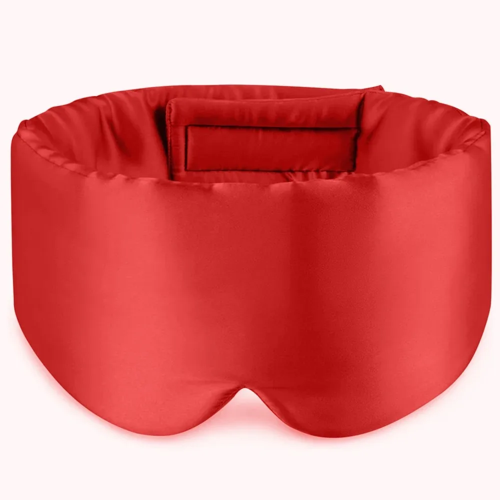 100% Moerbei Zijde Slaapmasker Ooglapje Blokkeren Licht Oogmasker Slaapmasker voor Reizen & Dutje Zacht Gewatteerd Slaapmasker Slaapmasker