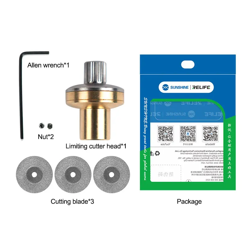 Imagem -06 - Relife Rl090 Precision Limit Cutting Head Suporte Único Duplo Corte Várias Telas e Capas Remoção de Cola 23 mm