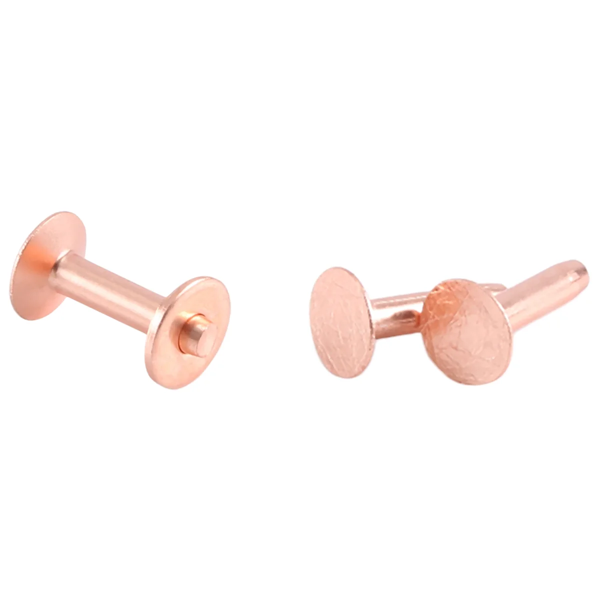 AAAF 100 Sets Copper Rivets and Burrs Washers Leather Copper Rivet Fastener for Collars Leather DIY Craft Supplies