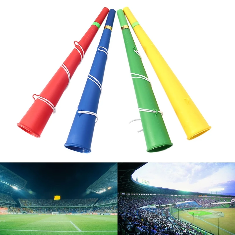 Plastic Colorful Football Cheer Horn Party Fan Horn Vuvuzela Kids Trumpet Toy