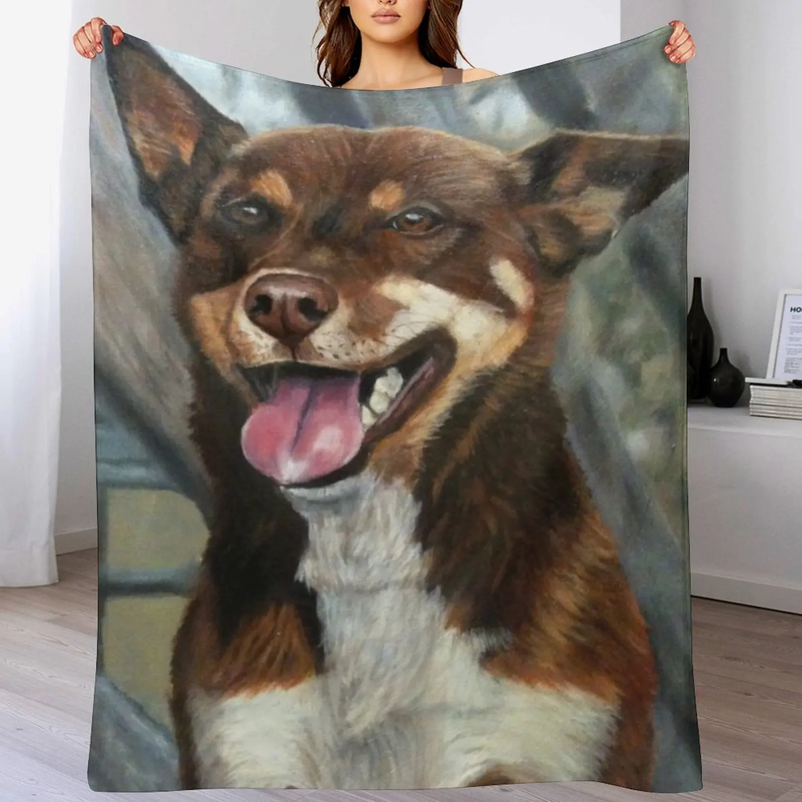 Kelpie Throw Blanket Thin for babies Heavy funny gift Blankets