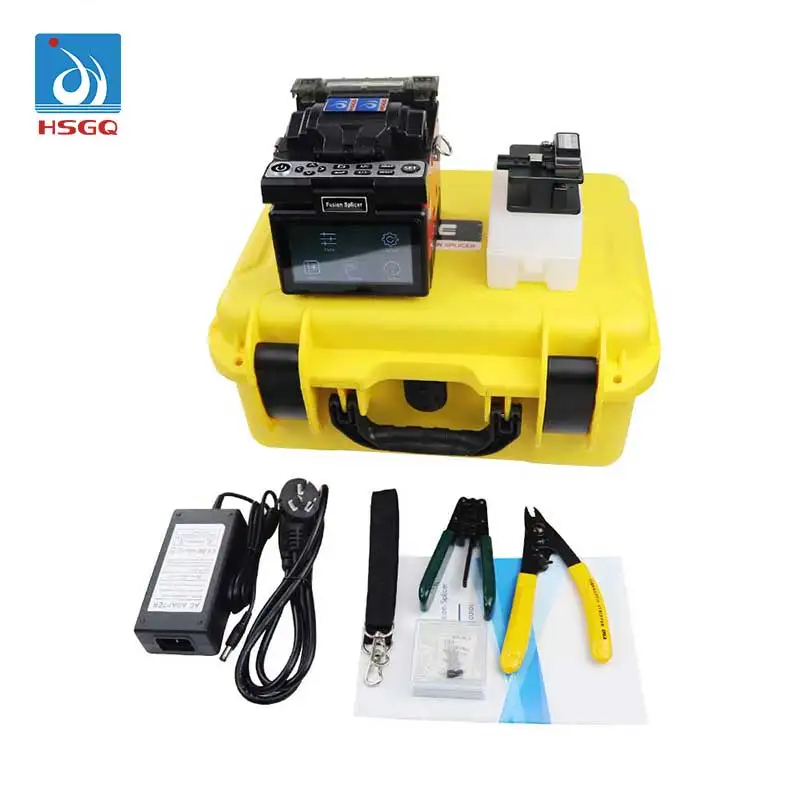 HSGQ-FS001  Optical Fiber Fusion Splicer Fiber Optic Splicing Machine with VFL OPM for FTTH Applications