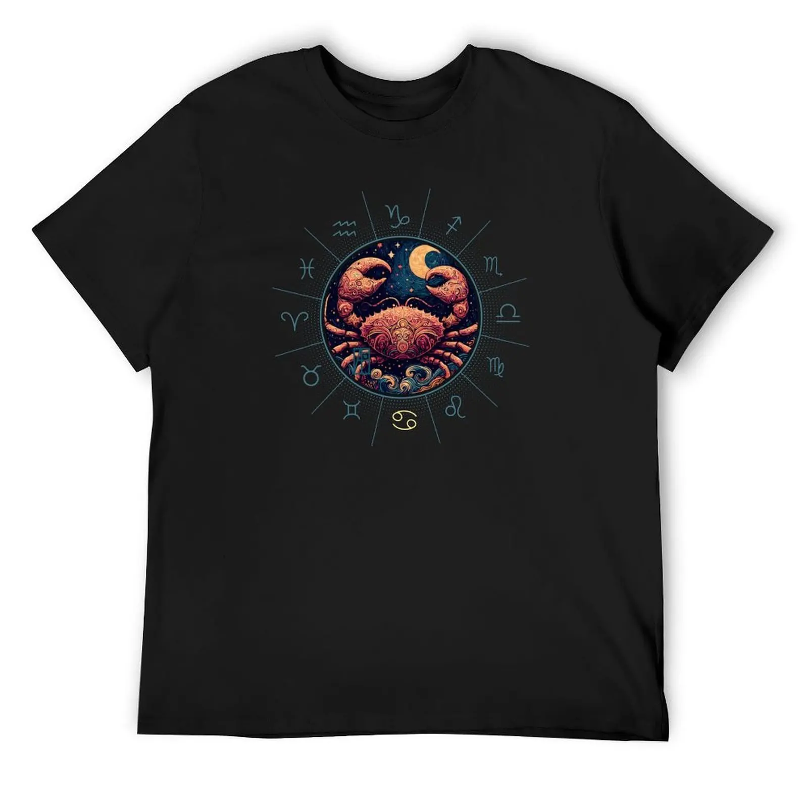 

ZODIAC Cancer - Astrological CANCER - CANCER - ZODIAC sign Van Gogh style 12 T-Shirt Funny t-shirt tee shirts for men