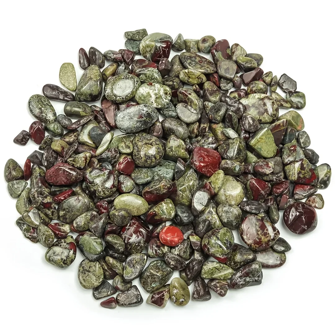 Dragon's Blood Stone Crystal Sand - Irregularly sized, non-porous, semi-ground fragments suitable for flower pots and aquariums