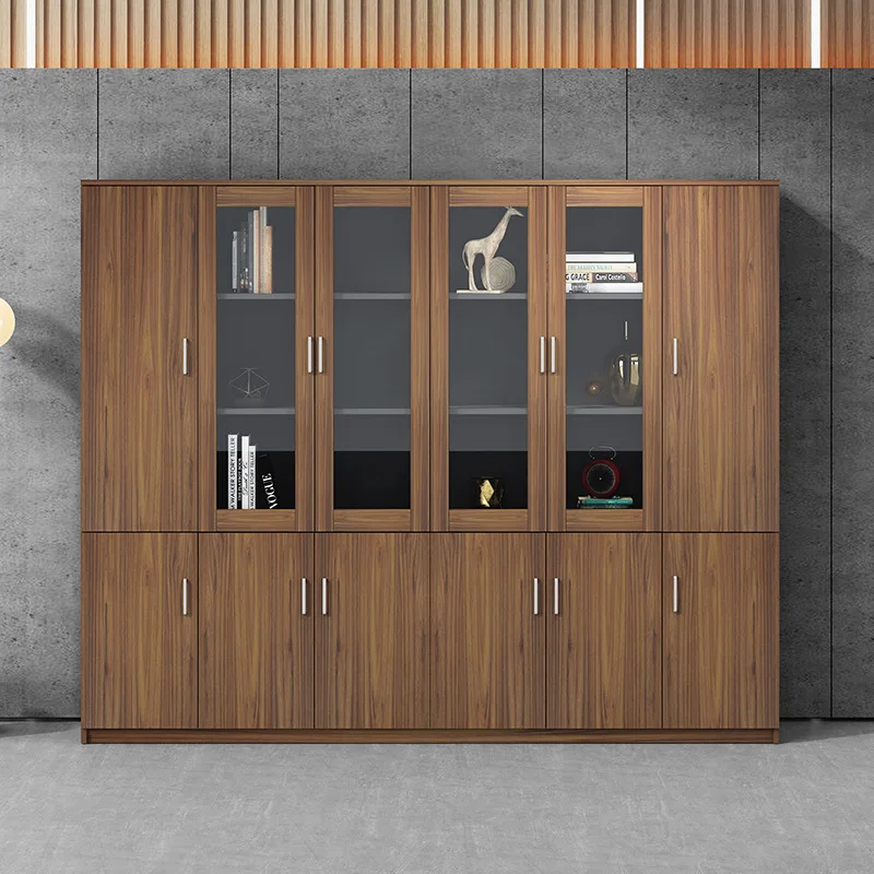 

Modern simple conference file cabinet company office glass door high-end locked