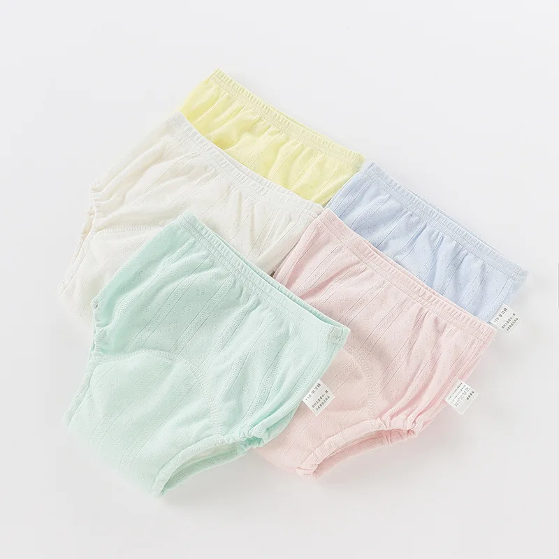 Newborn Training Pants Baby Shorts Solid Color Washable Underwear BABY Boy Girl Cloth Diapers Reusable Nappies Infant Panties