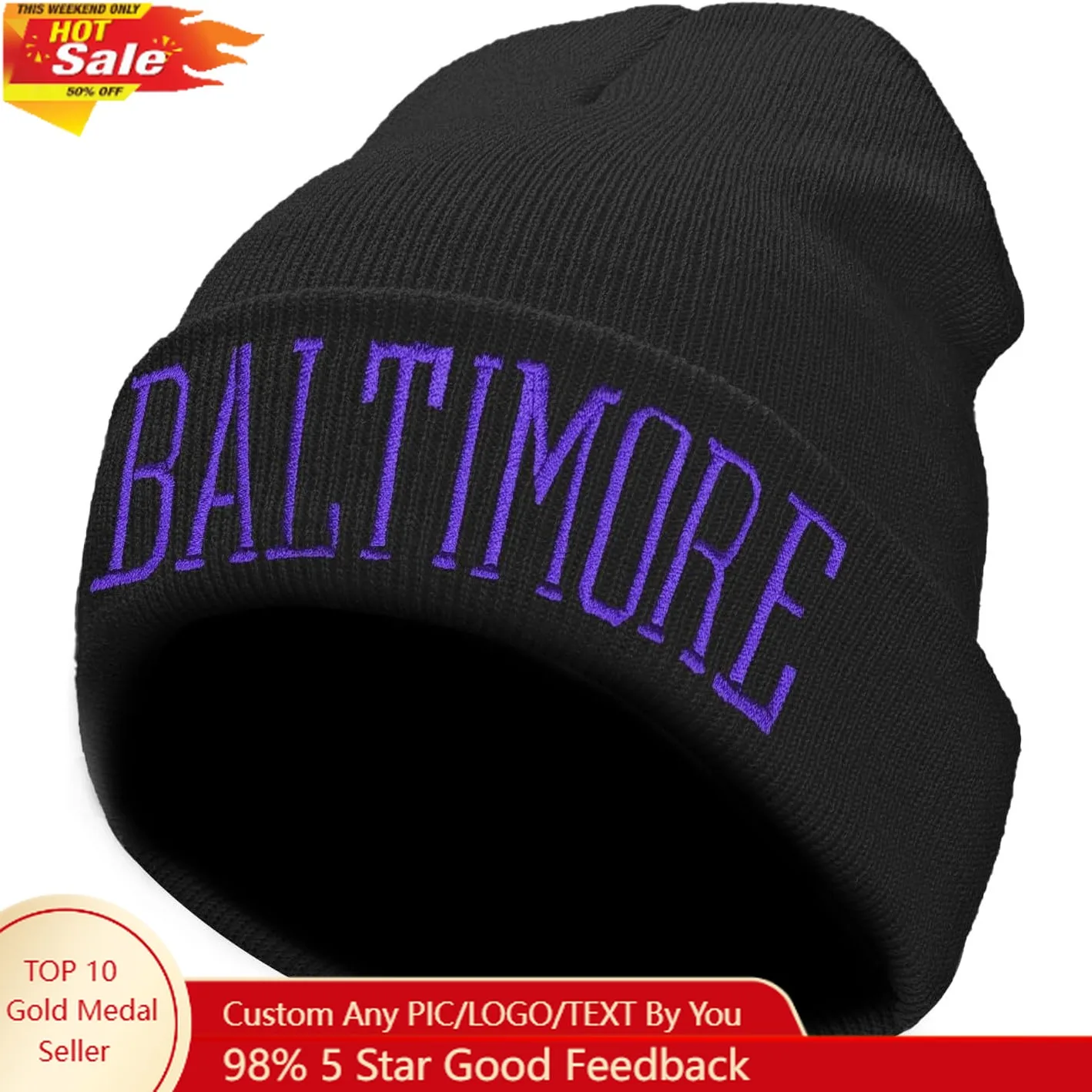 

Winter Hat Cities Beanie for Men and Women Knit Cuffed Cap Perfect for Gifts