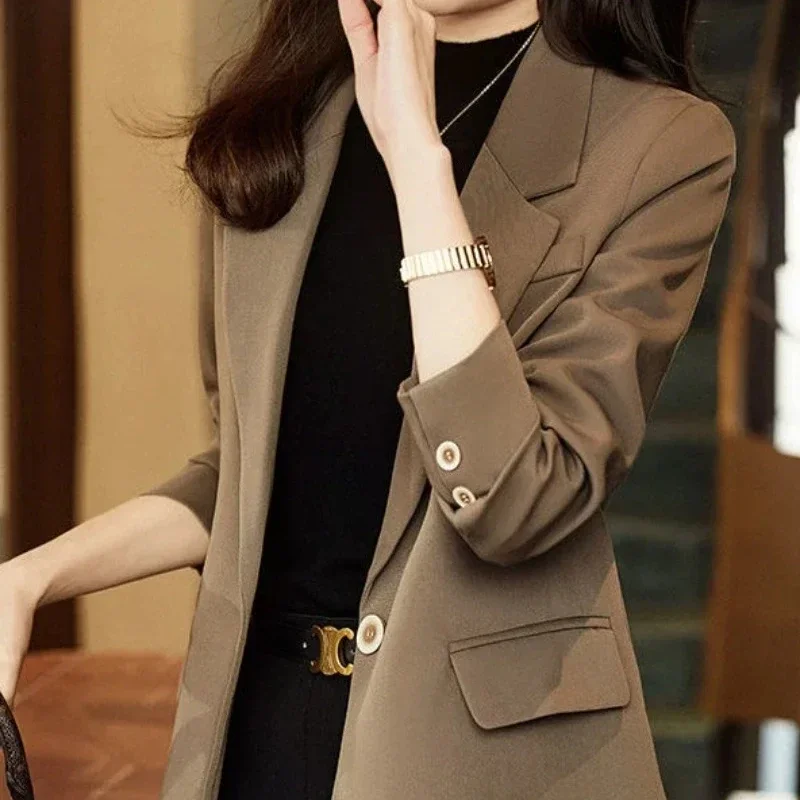 

Casual Women's Blazers Long Sleeve Outerwear Solid 2025 New Arrivals Female Coats and Jackets Classic Suit Sale Bring Collection