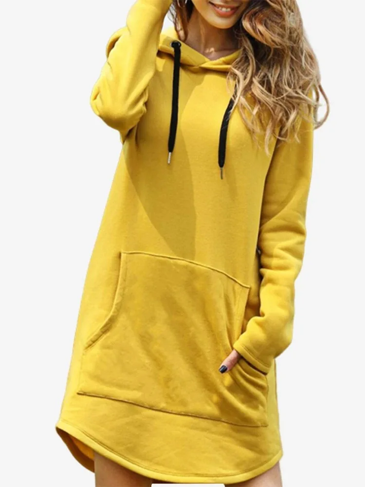 Women's Autumn Winter Pattern Embroidered Pockets Hoodie Unique Sweatshirt Base Shirt