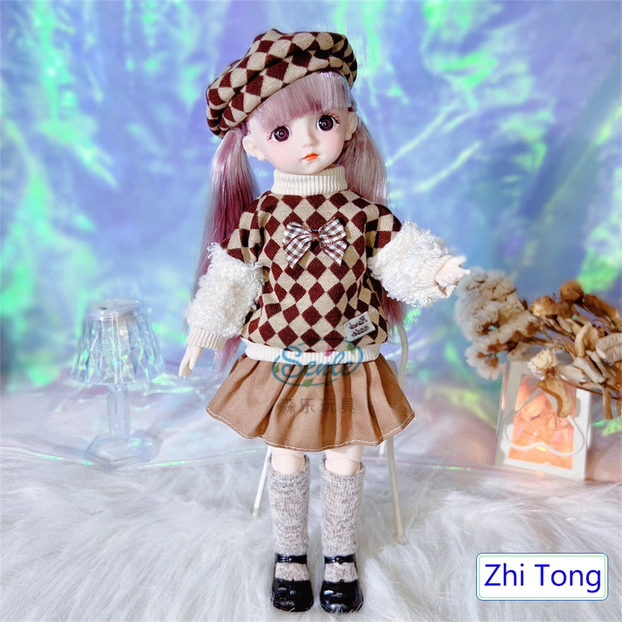 30 cm Puppe mit Kleidung für Kinderspielzeug Mädchen 6 bis 10 Jahre 1/6 Kleidung für BJD-Puppen Puppenhaus-Zubehör – Detail 3