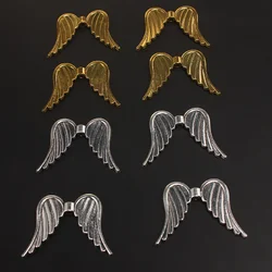 4pcs Angel Wings Connectors Beads DIY Jewelry Findings Components Charms Pendants Spacer Beads For Jewelry Making A2307