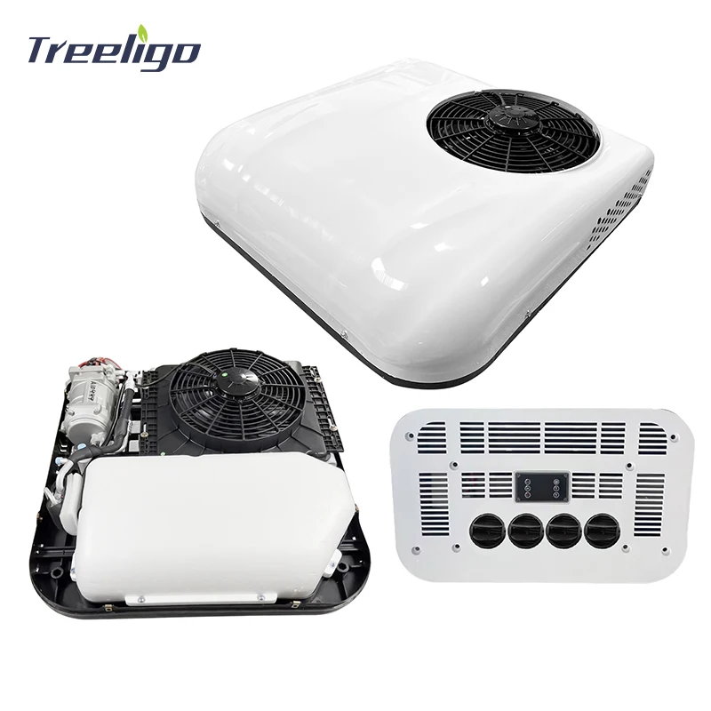 

Universal Car Battery Power Split Rooftop Air Conditioner for 12v/24v Parking Truckt Tractor Air Conditioner for MB Man Scania