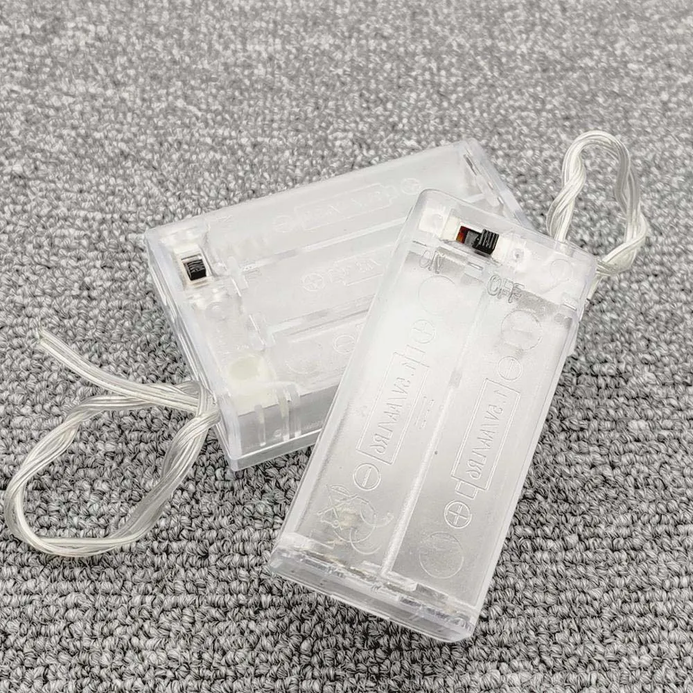 

DIY 3V 4.5V Power Bank Cases for AA Battery 2 3 Slot ABS Batteries Container Battery Storage Boxes Battery Holder Battery Box