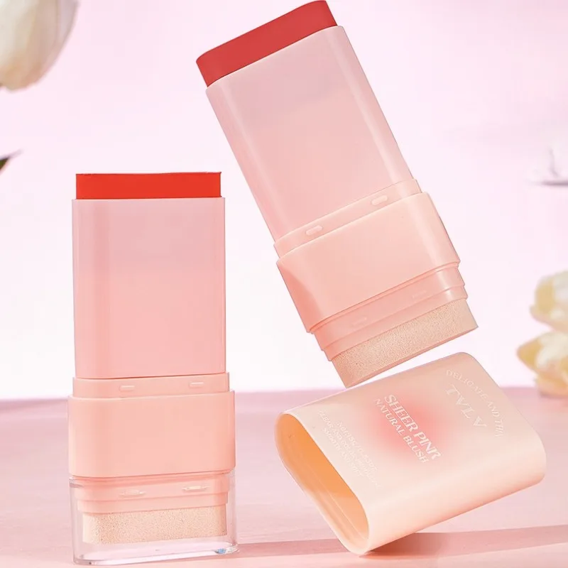 1PC Multi Functionele Blush Stick Gezicht Roze Crème Lippen Ogen Wangen Waterdicht Langdurige Delicate Vocht Make-Up Blush Palet