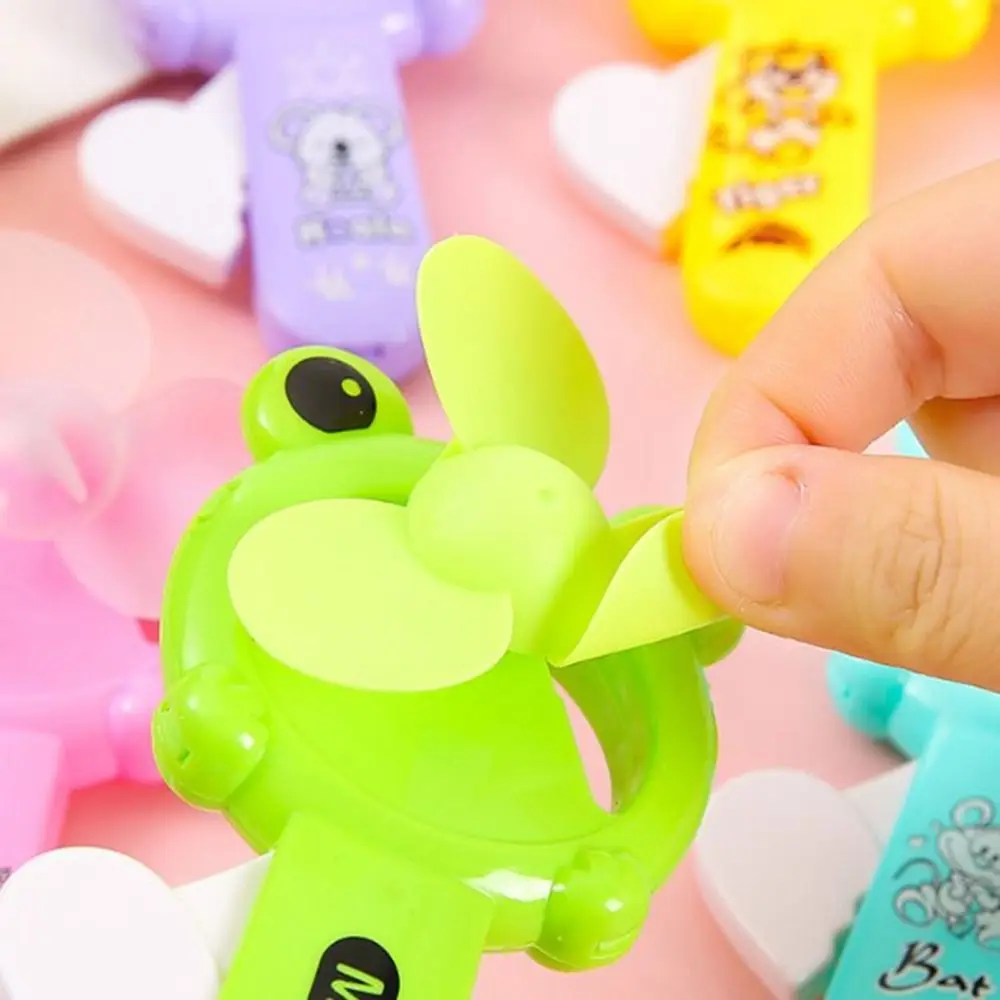 5Pcs New Mini Summer Hand Pressure Fan Portable Cartoon Birthday Gifts Fan Party Toys Gift Fan Adult