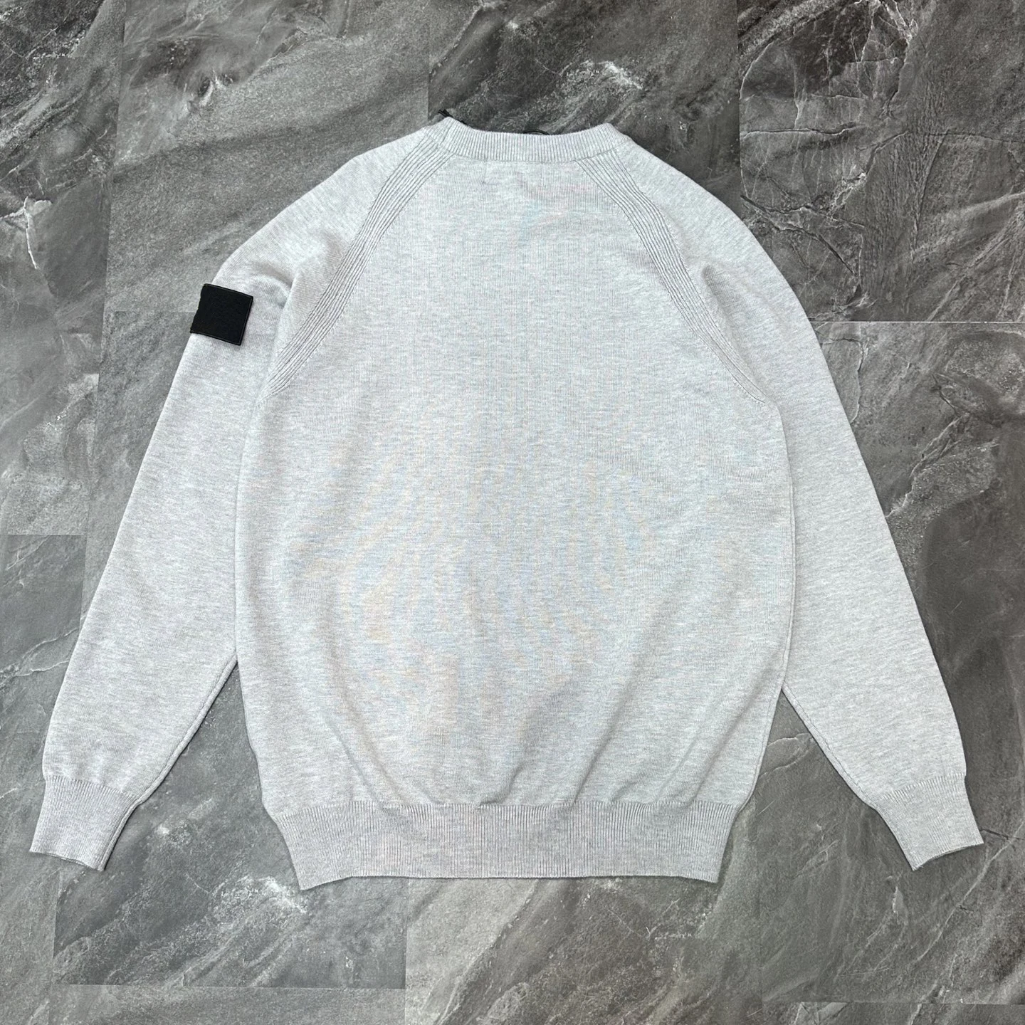 New 2025FW STONE Knitted Sweater for Men And Women Couple Simple Casual Pure Cotton Long Sve round Ne Warmth Heating