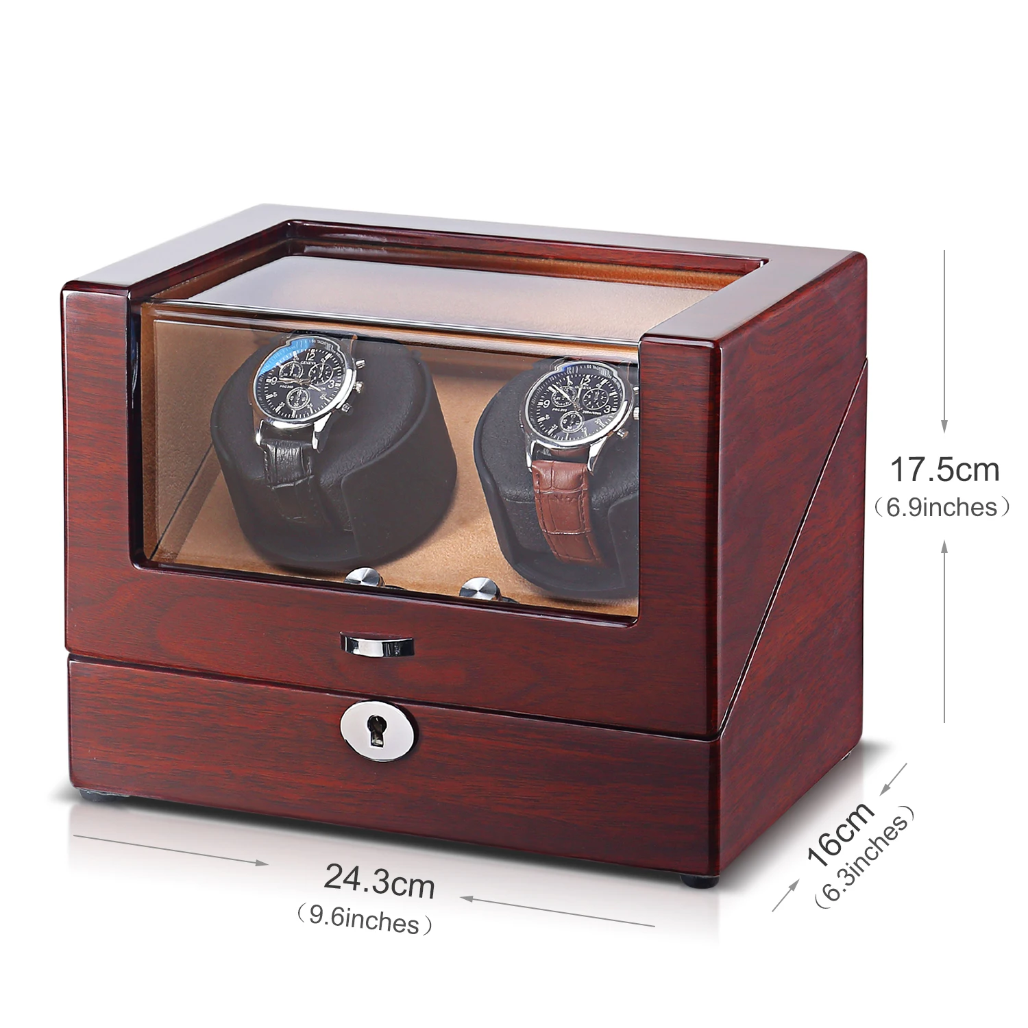 Watch Winder for Male Female Luxury Mechnical Automatic Watches Wooden Storage Shaker Watch Display Box