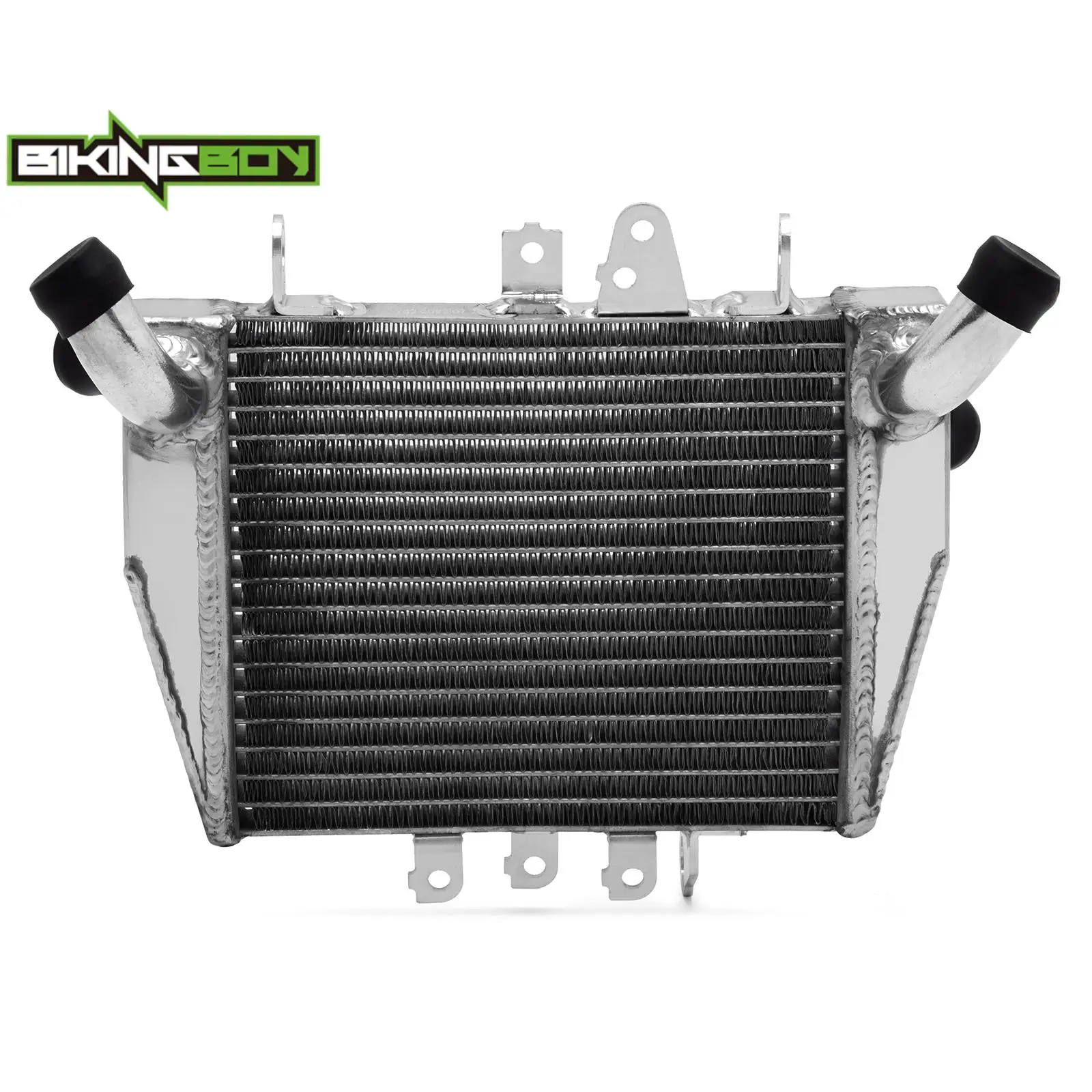 BIKINGBOY Motorkühler für Honda Interceptor 800 VFR800 14 15 16 17 18, unterer Wasserkühler, Aluminiumkern, poliert – Detail 6