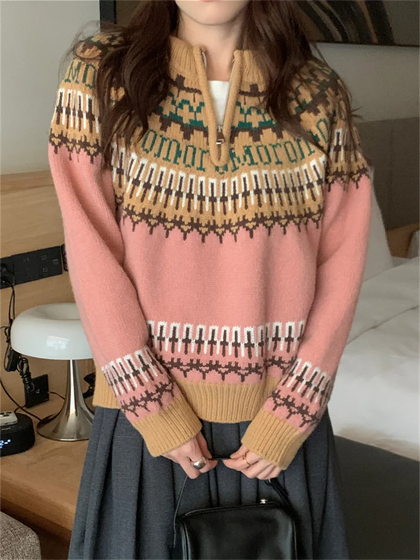 Alien Kitty Sweet Women Sweaters Retro Knitted New Slim Pullovers Fashion 2025 Casual OL Daily Office Lady Winter Gentle