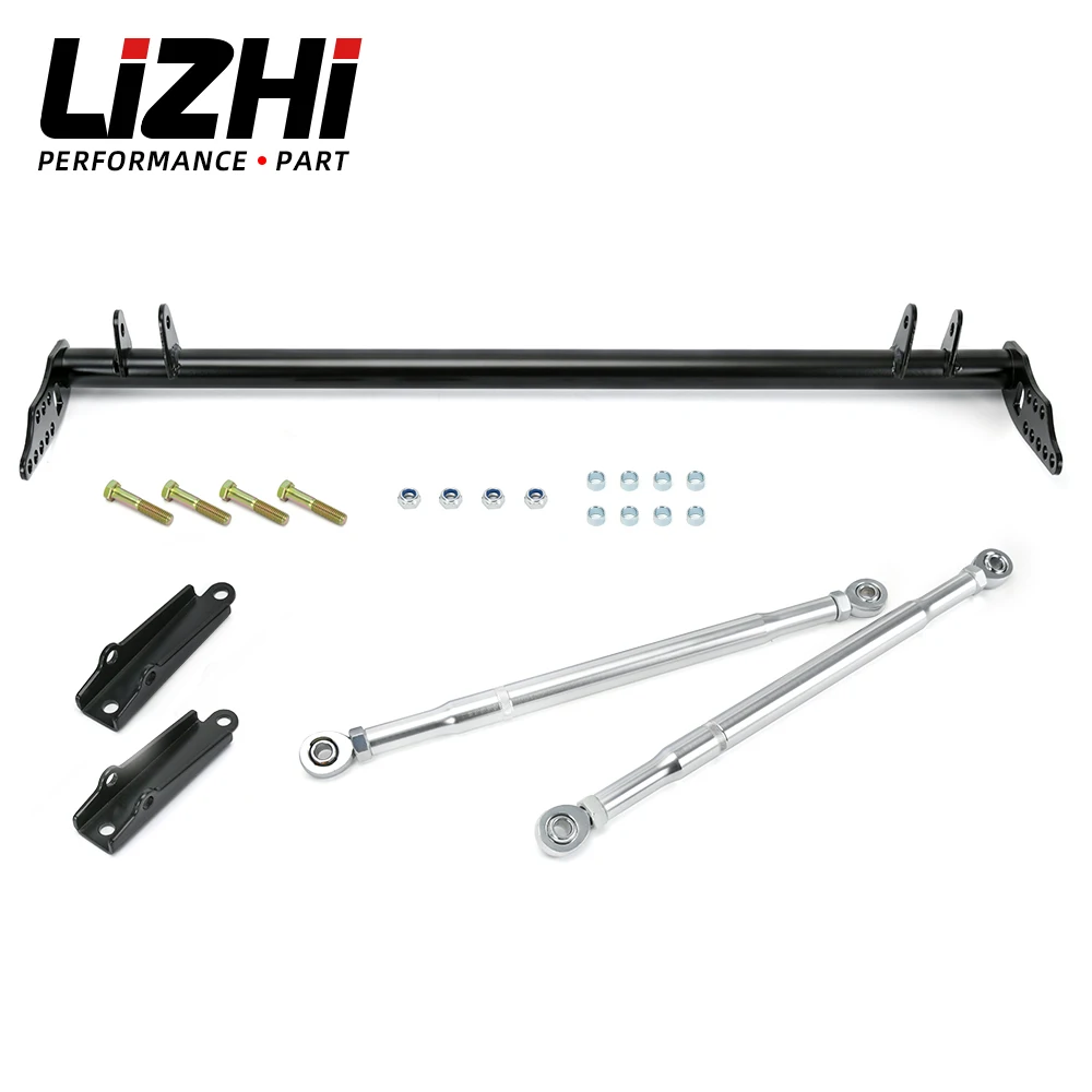 LIZHI - Silver Traction Control Tie Bar For Honda Civic 92-95 For Acura For Integra 94-01 For Honda DEL SOL 93-97 LZ-FTB01