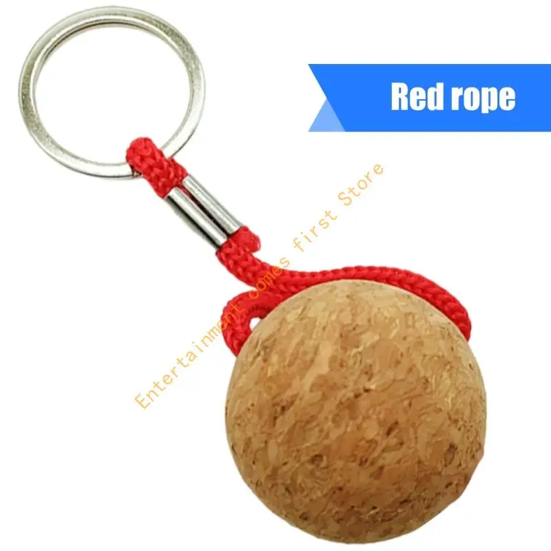 Floating Cork Ball Keyrings Light weight Float Water Sport Accessory 55KD