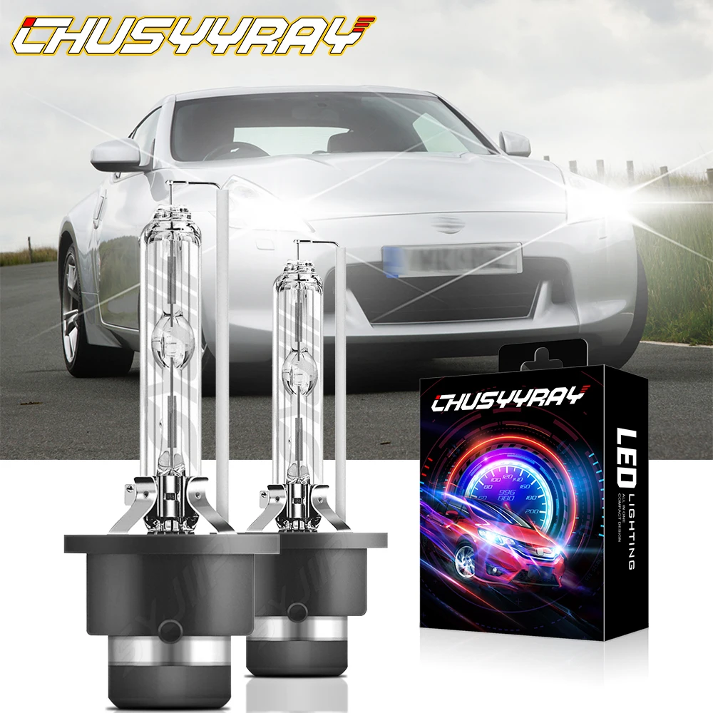 

CHUSYYRAY D2S HID Xenon Headlight Bulbs Compatible For Nissan 350Z 2006-2009 High Low Beam Car accsesories Led Light For Car