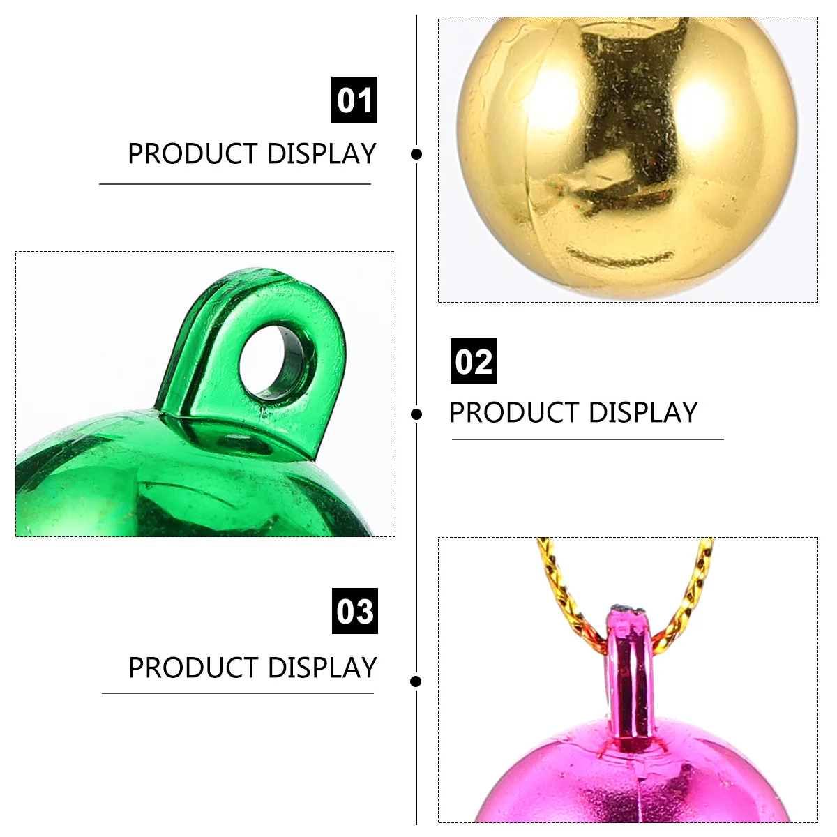 

100Pcs Simulated Lamp Beads Colored DIY Accessories Hanging Ornaments for Christmas Tree Decoration Party Supplies