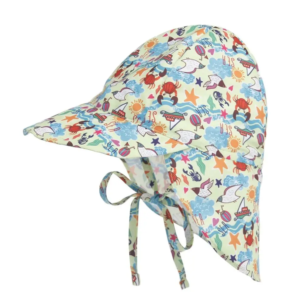 Quick-drying Children's Bucket Hats Kids Wide Brim Beach UV Protection Outdoor Essential Sun Caps