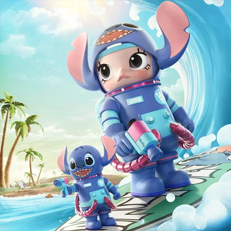 

POP MART MEGA SPACE MOLLY Stitch Series Blind Box Mystery Toy Figurine Home Decor Desktop Ornament Genuine Collectible
