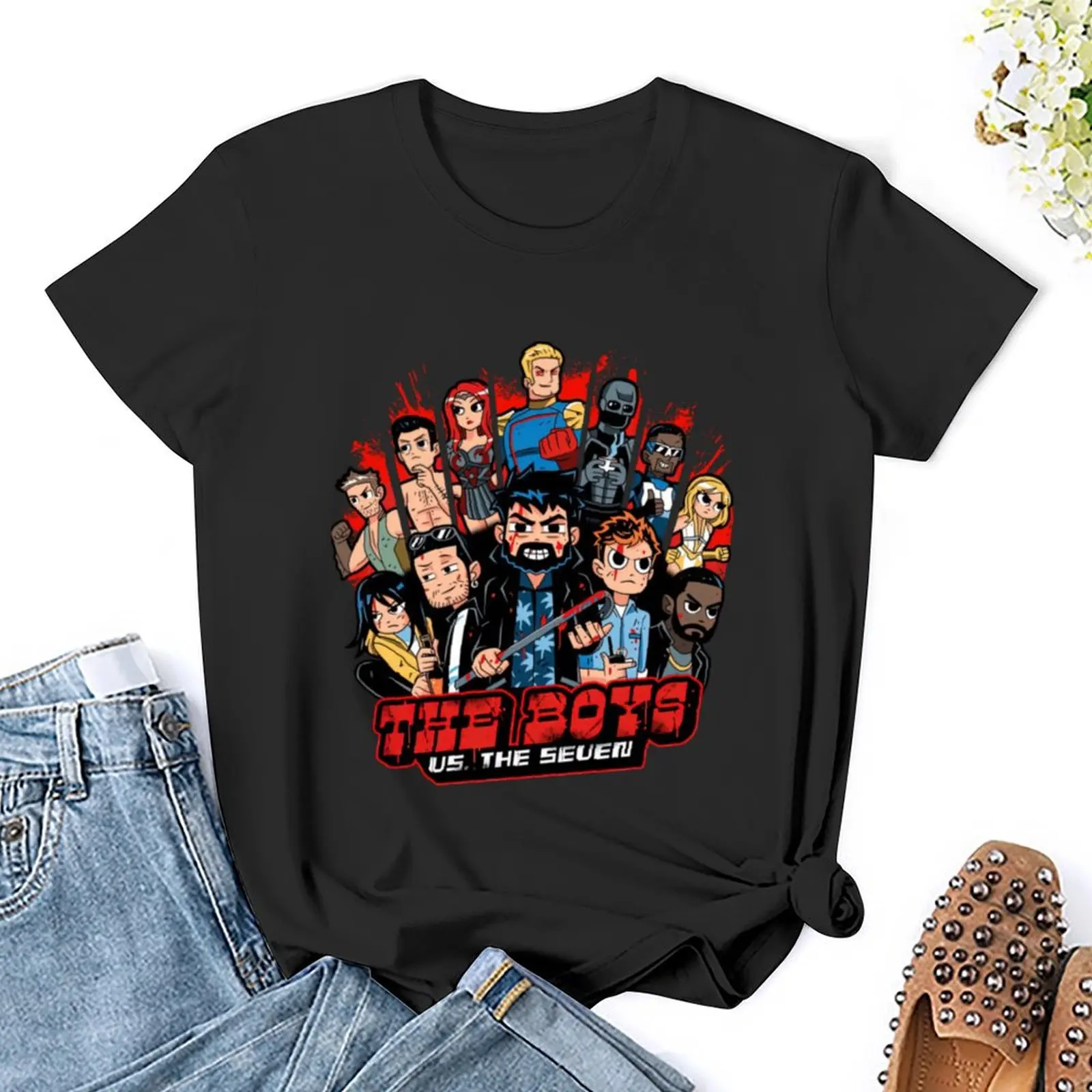 The Boys Team T-Shirt summer tops shirts graphic tees Female clothing aesthetic clothes workout shirts for Women