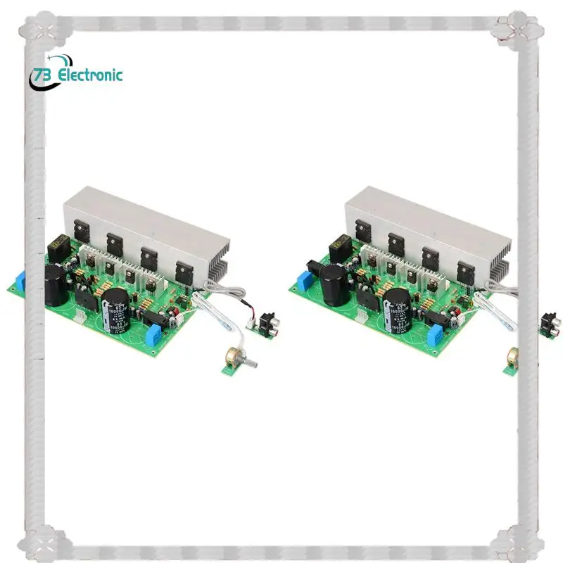 24-Hour Delivery 2X 500W A1943/C5200 Highly Power Subwoofer Sound Amplifiers Board AC24-30V Heavy Bass Sound Amplificador Module