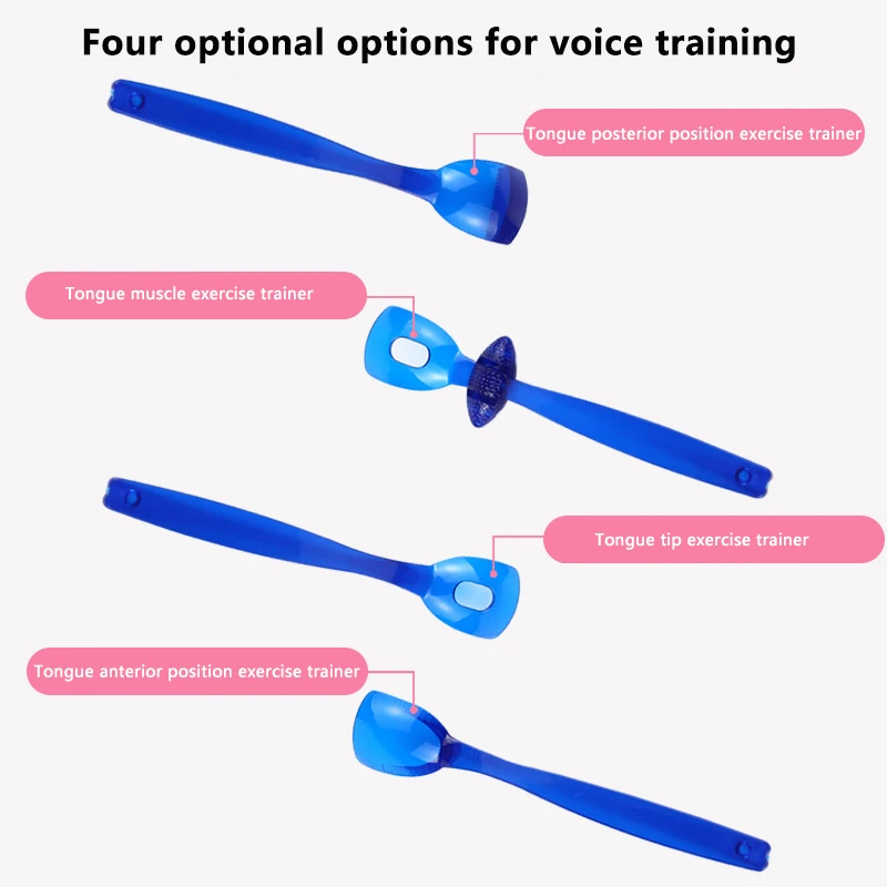 4Pcs Oral Muscle Training Tool Tongue Muscle Trainer Portable Oral Lips Muscle Exerciser Recovery Tool For Dysarthria