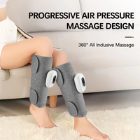 Electric Leg Massager Wireless Rechargeable Air Compression Leg Calf Massage for Relax Leg Muscles 360° Air Pressure Leg Massage