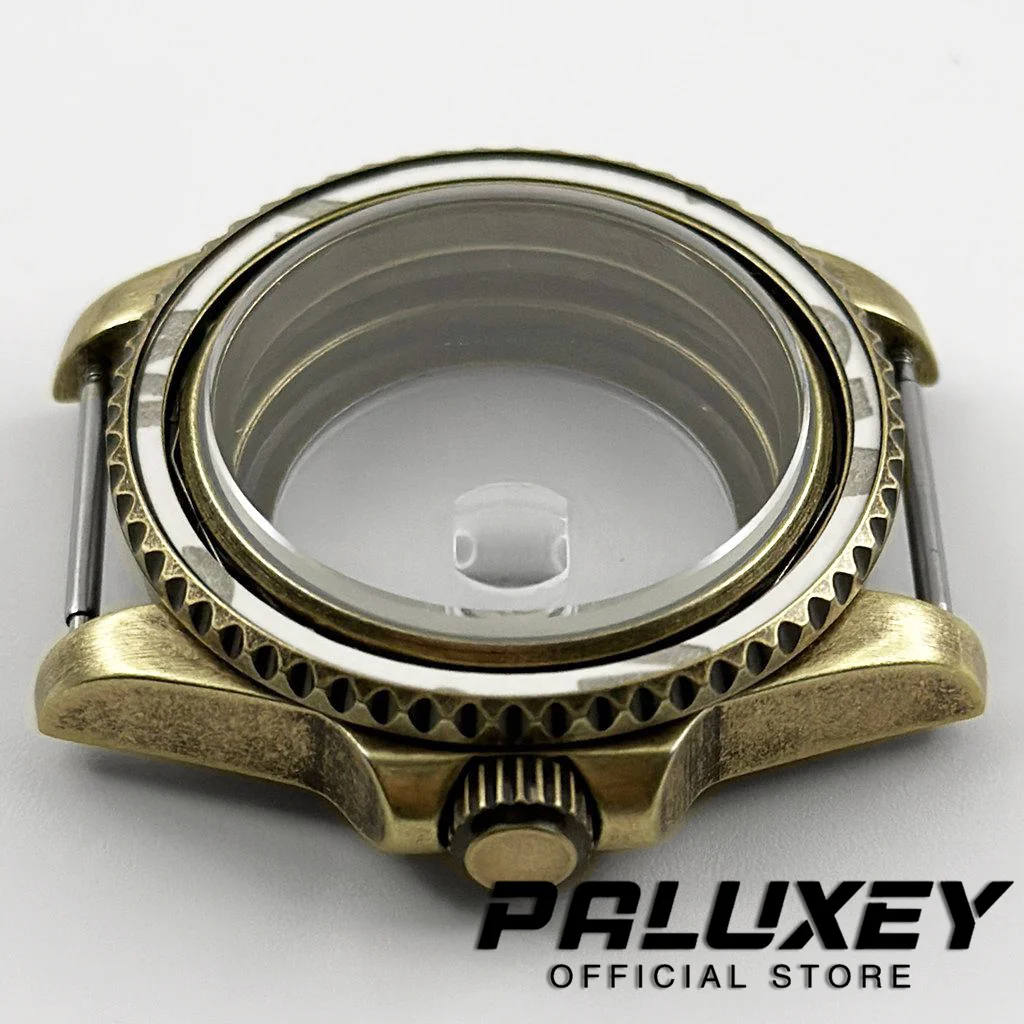 حافظة ساعة مقاومة للماء من الستانلس ستيل من الكريستال الياقوتي ، 40 ، NH34 ، NH35 ، NH36 ، NH38 ، NH39 ، NH70 ، NH72 ، ETA2824 ، PT5000 حافظة