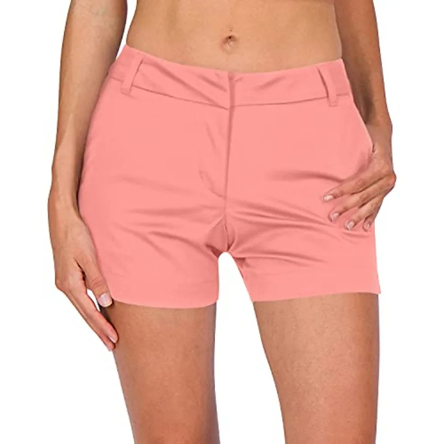

Three Sixty Six Womens Golf Shorts ½ Inch Inseam - Quick Dry Active Shorts with Pockets Athletic and Breathable