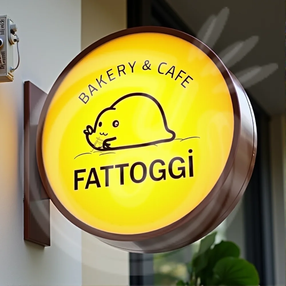 Custom Outdoor LED Light Box Business Sign Waterproof Acrylic Double Sided Storefront Wall Mounted Signage