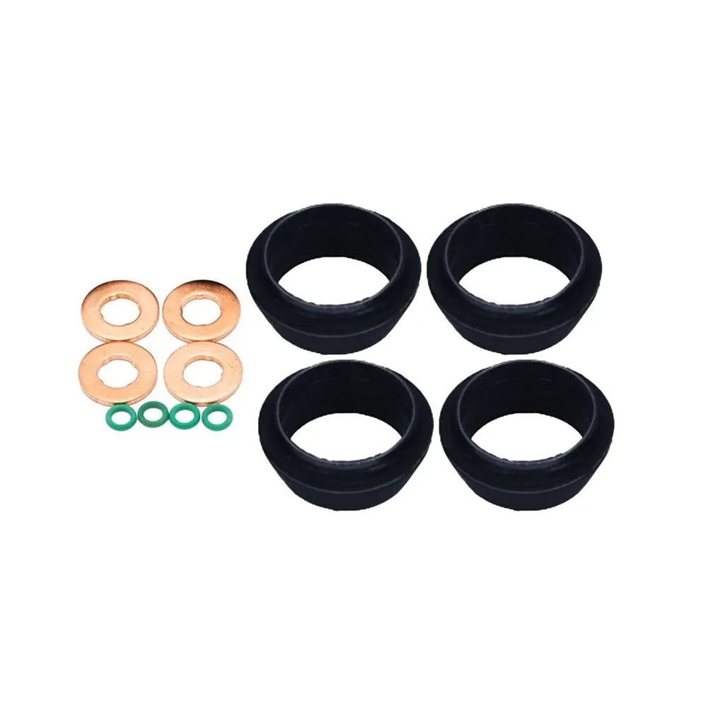 12 Piece Injector Seal Set for Fiat and For Iveco 2.3D Engine Maintenance Compatible with OEM References 504389548