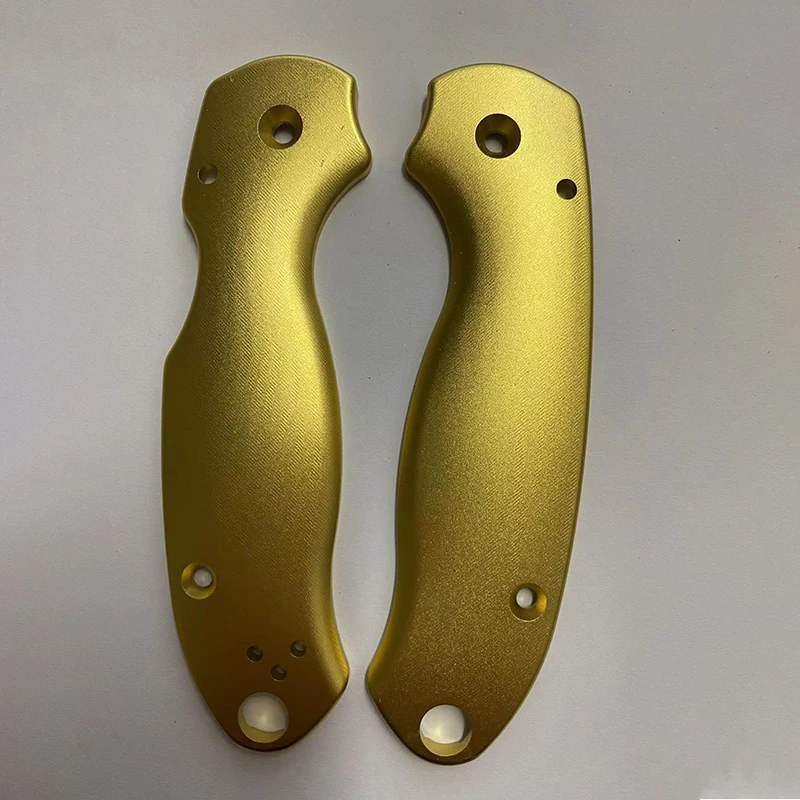 Imagem -03 - Liga de Alumínio Handle Escalas para Genuine Spyderco Para3 Faca Cnc Custom Facas Anodização Sandblast Grip Faça Você Mesmo Tipos