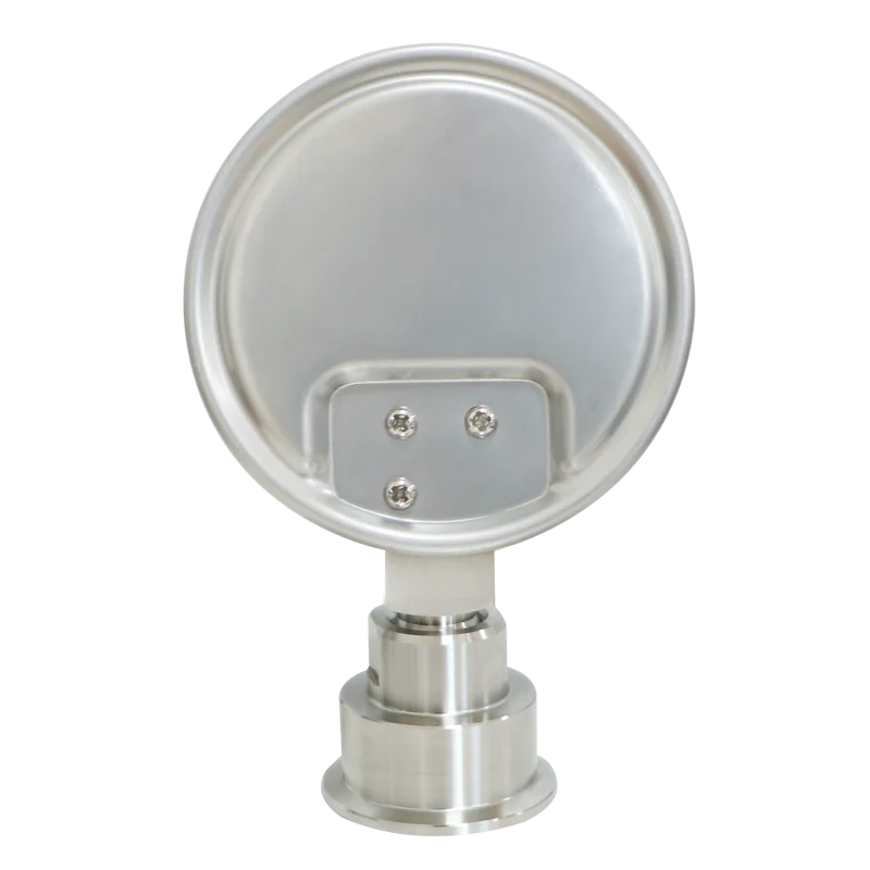 60mm Diameter Factory Customization All-stainless-steel Clamp-type Diaphragm Pressure Gauge the Size of the Chuck Is 50.5