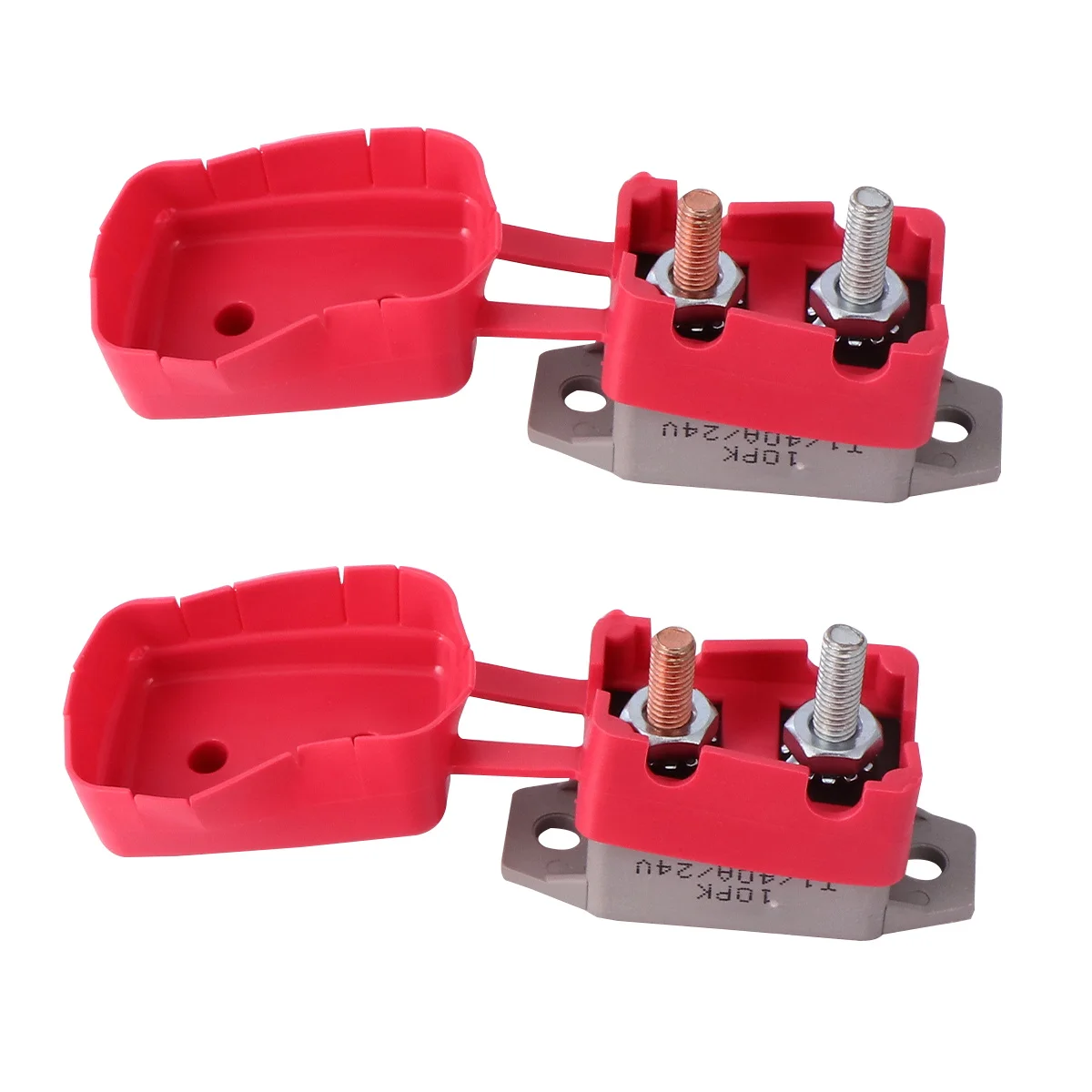 

2pcs Automatic Reset Circuit Breaker Stud Bolt Din Double Head Automotive Fuse 12V 24V Overcurrent Protection DC 6 28V Vehicle