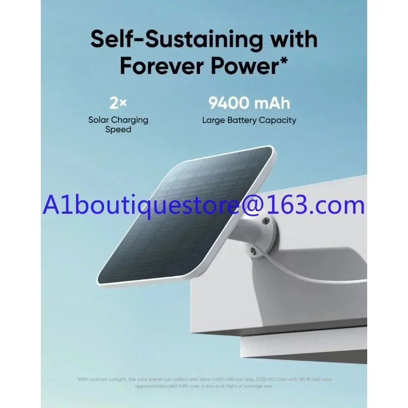 4G LTE Camera S330 4K Cellular Solar Security Camera Wireless Outdoor PTZ 4G Wi-Fi Dual Mode