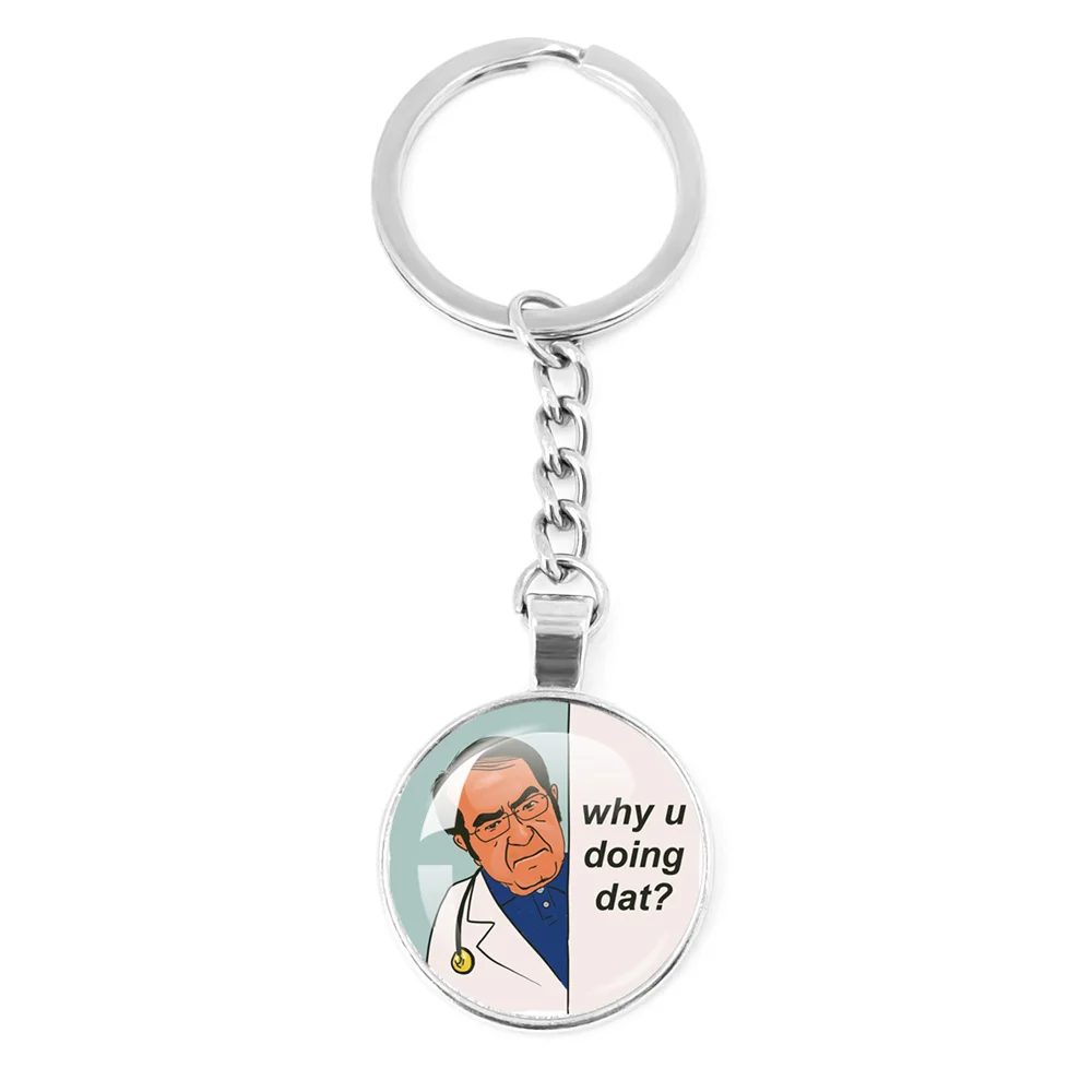 Dr Nowzaradan Key Ring Backpack Decoration Long Chain Keychain Gift Funny My 600lb Life Why You Eat So Much