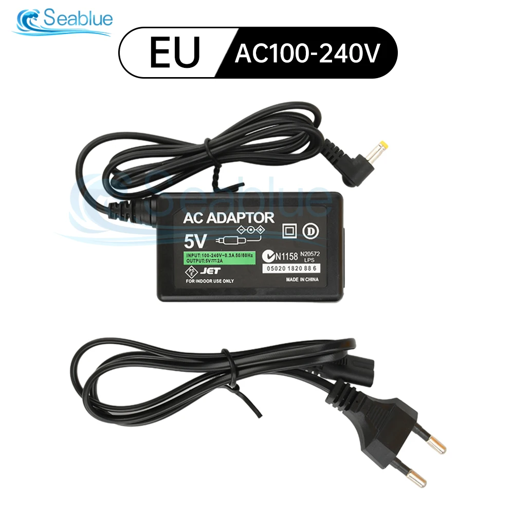 For PSP charger 5V AC Adapter Home Wall Charger Power Supply Cord for Sony PSP PlayStation 1000 2000 3000 EU US plug