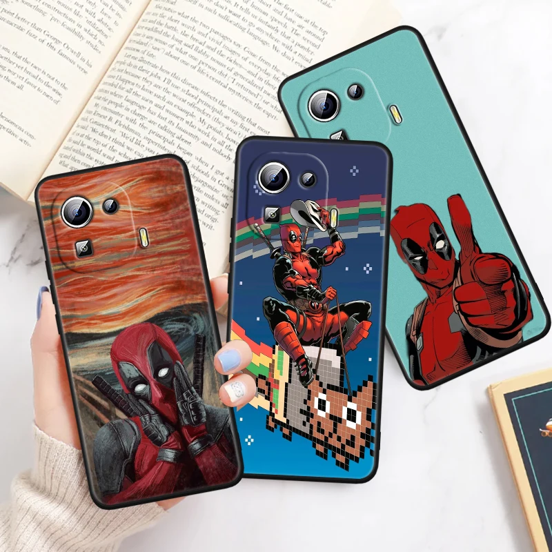 Death Attendant Marvel Cool For Xiaomi Mi 14 13T 13 12T 12 11T 11i 11 10T 10 Pro Lite Ultra 5G Black Soft Phone Case