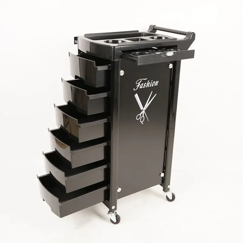 Beauty salon tool cabinet Barber shop hair dye rack Hair tool cart Fashion high-end shelf Multi-layer design