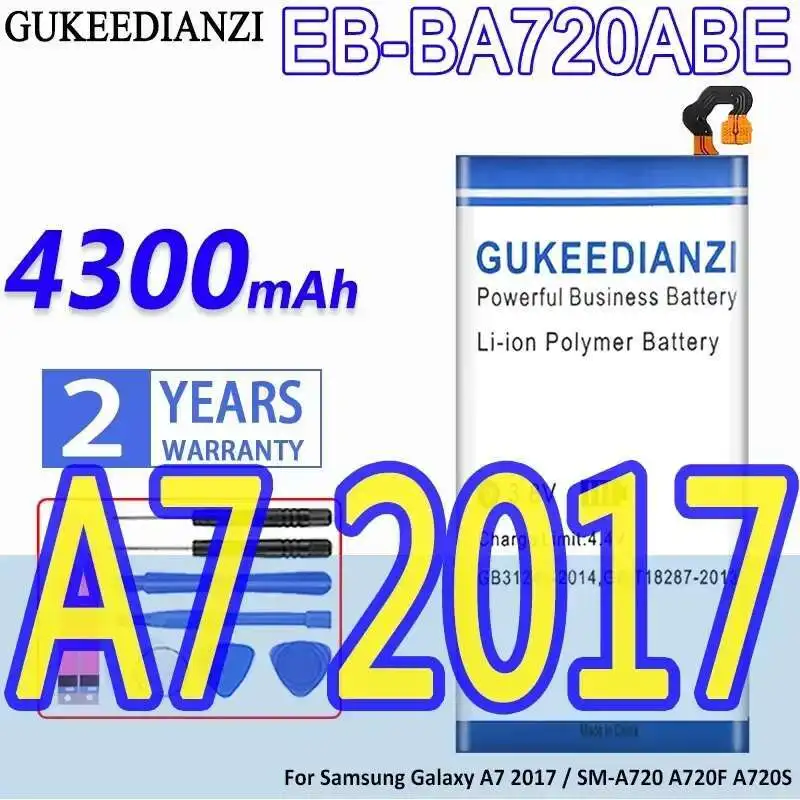 

Battery EB-BA720ABE 4300Mah For Samsung Galaxy A7 2017 SM-A720 A720F A720S J7 Pro SM-J730F