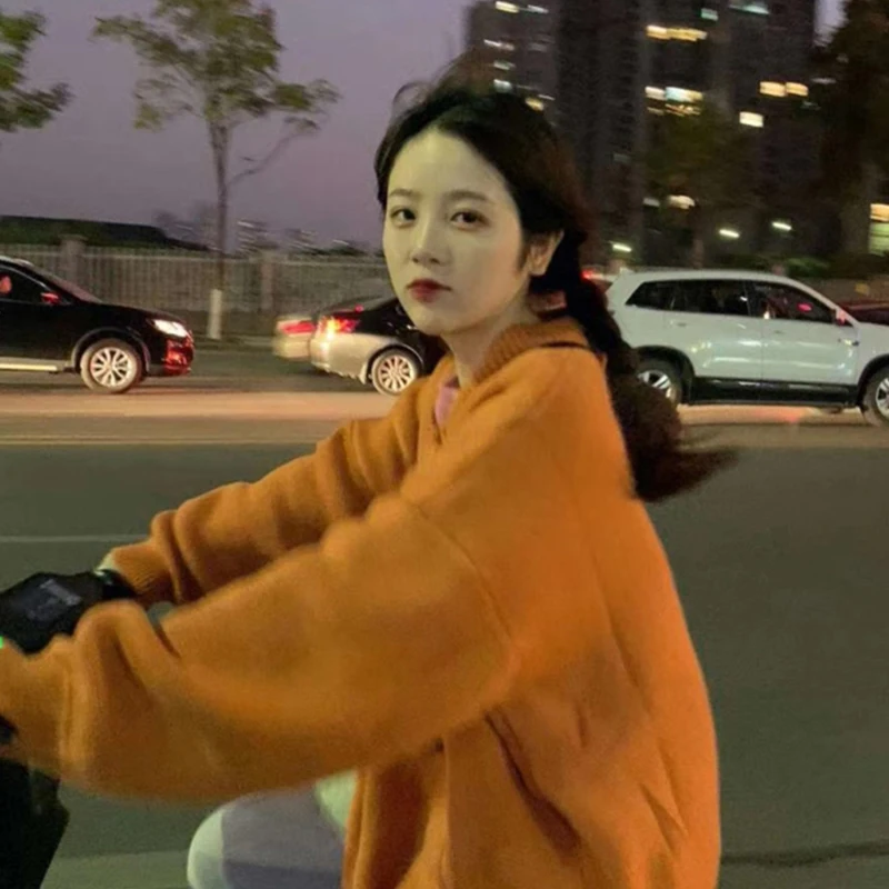 

Модный школьный orm Sle, свободный вязаный свитер, пальто, женское осенне-зимнее пальто, теплая коллекция теплогенерационных капсул