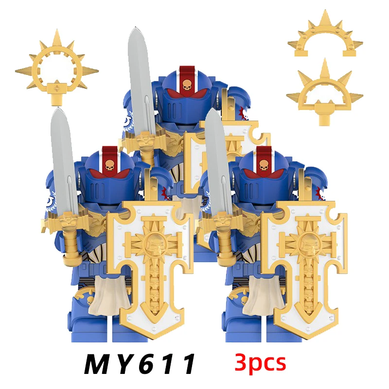 MOC – soldats d'armure militaire T51, jeu Mecha, Mini Robot, modèle assemblé, blocs de construction, figurines d'action, briques en plastique pour enfants, jouet