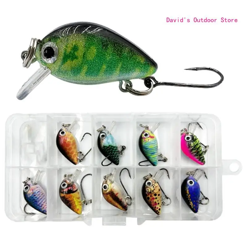 

1.5g Swimbait Fishing Hard Baits Mini Lures for Bass Trout Saltwater/Freshwater X3UA